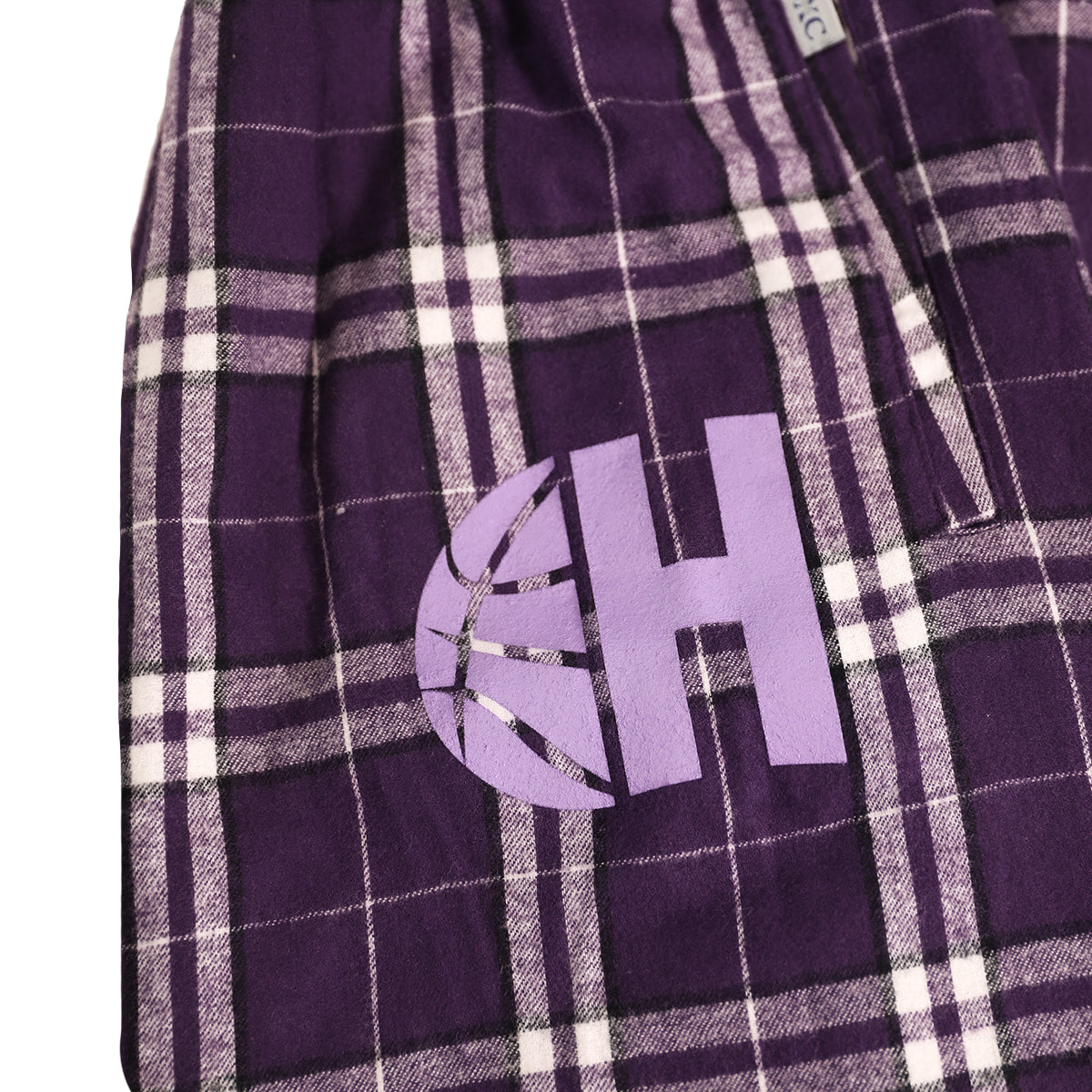 Purple flannel pajamas