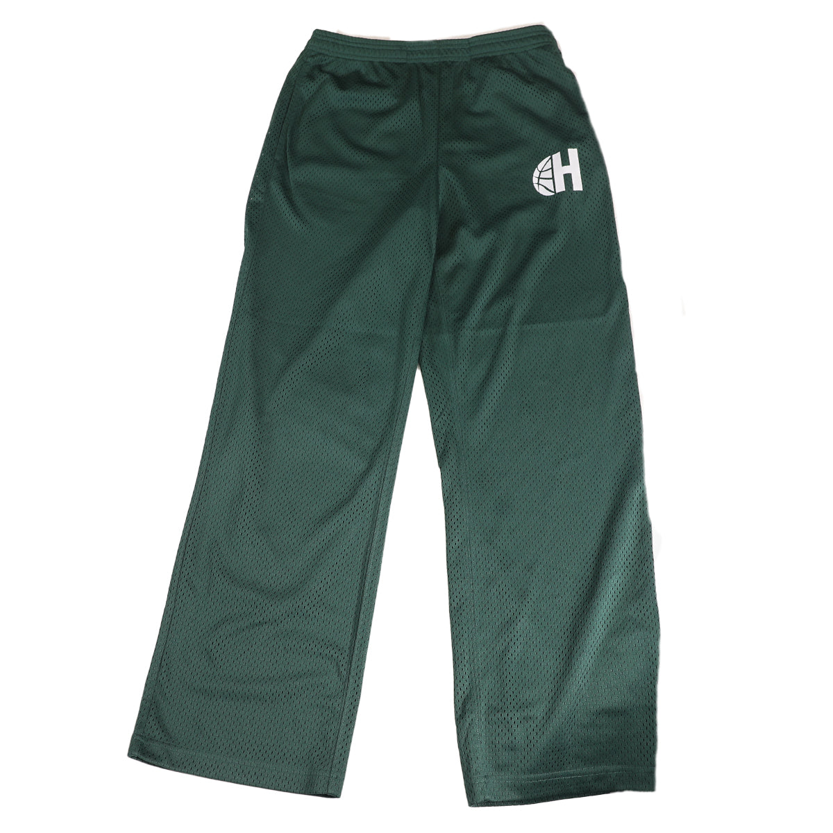 Green Mesh Fall Track Pants