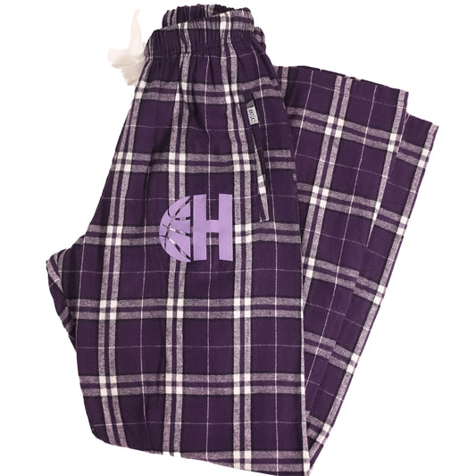 Purple flannel pajamas
