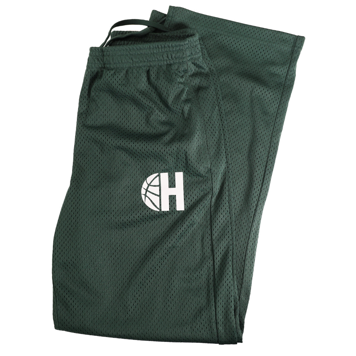 Green Mesh Fall Track Pants